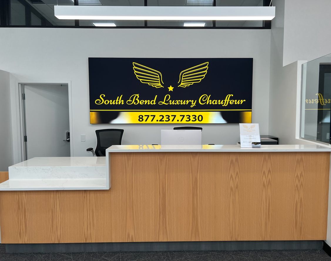 Kiosk at South Bend International Airport